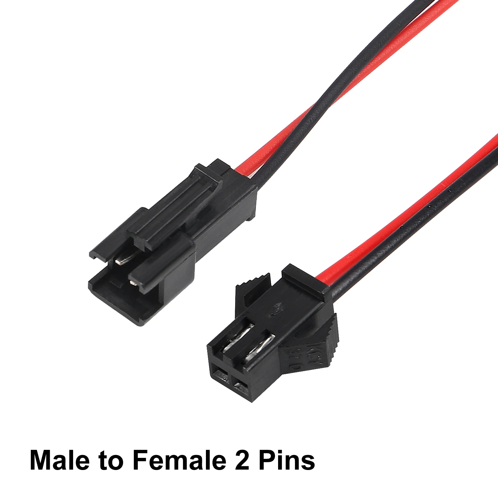 10 pares 15cm JST SM 2 pines enchufe macho a hembra conector de Cable 20AWG Cable conector de Terminal para luz LED - imagen 4