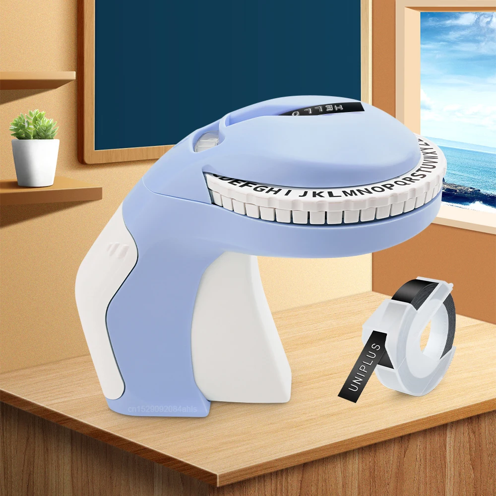 Impresora de etiquetas portátil B90, máquina de escribir Manual DIY, cinta de etiquetas en relieve 3D, fabricante de etiquetas de mano, Mini máquina de etiquetado de pegatinas DIY - imagen 2