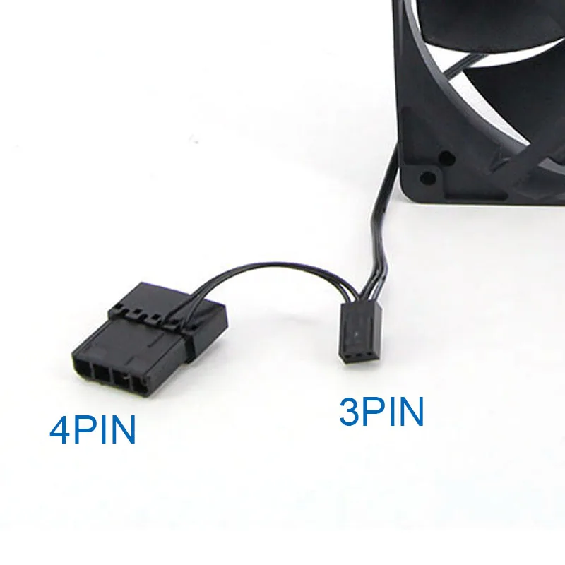 12cm DC 12v 3 pines o grande 4 pines ventilador de refrigeración de computadora sin escobillas 12025 120mm x 25mm ventiladores disipador de calor radiador para caja de PC GPU CPU Cooler - imagen 3