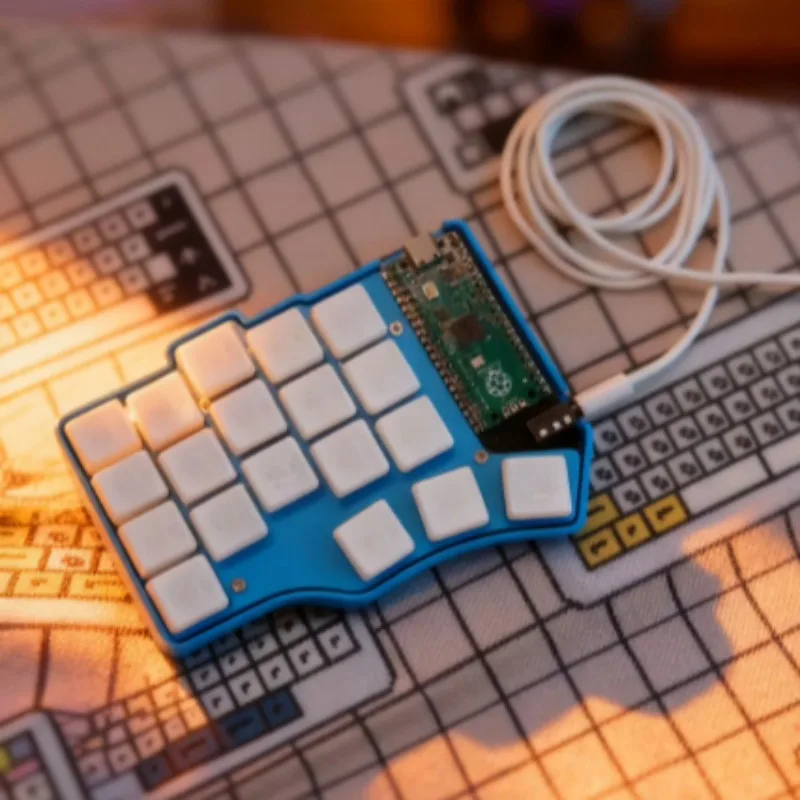 Paintor42 Teclado dividido de perfil bajo Teclado ergonómico dividido impreso en 3D de modo único con cable personalizado Teclados mecánicos para juegos - imagen 4