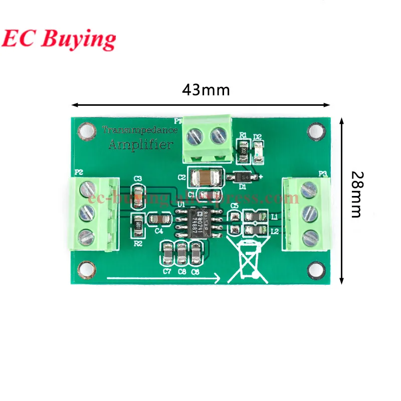 Módulo Detector AD637 RMS, detección de voltaje de pico, placa de función de filtro de adquisición de datos de señal de CA, transimpedan integrado AD8015 - imagen 2