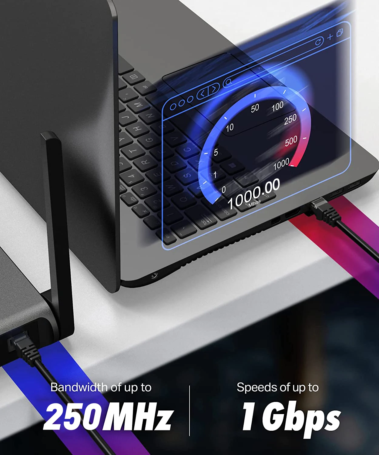 ZoeRax Cable Ethernet Cat6 24AWG Gigabit Cable de Internet de alta velocidad 1000Mbps Cable LAN de red RJ45 UTP para PC PS5 PS4 PS3 Xbox - imagen 2