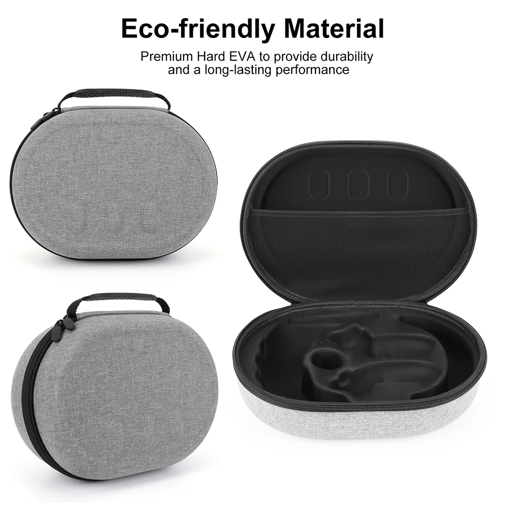 Bolsa de almacenamiento para Meta Quest 3, bolsa de almacenamiento EVA portátil, estuche de transporte protector de viaje con correa para el hombro para Meta Quest 3 - imagen 3