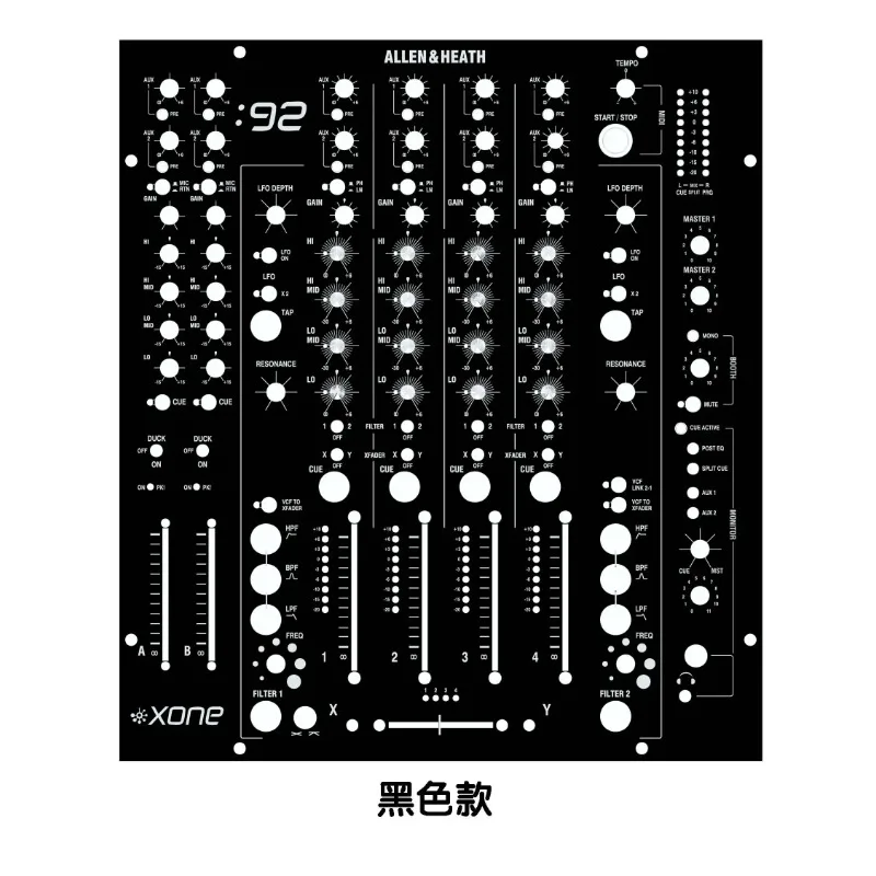 Allen&Heath XONE 92 Máscara protectora de la piel del panel mezclador - imagen 5