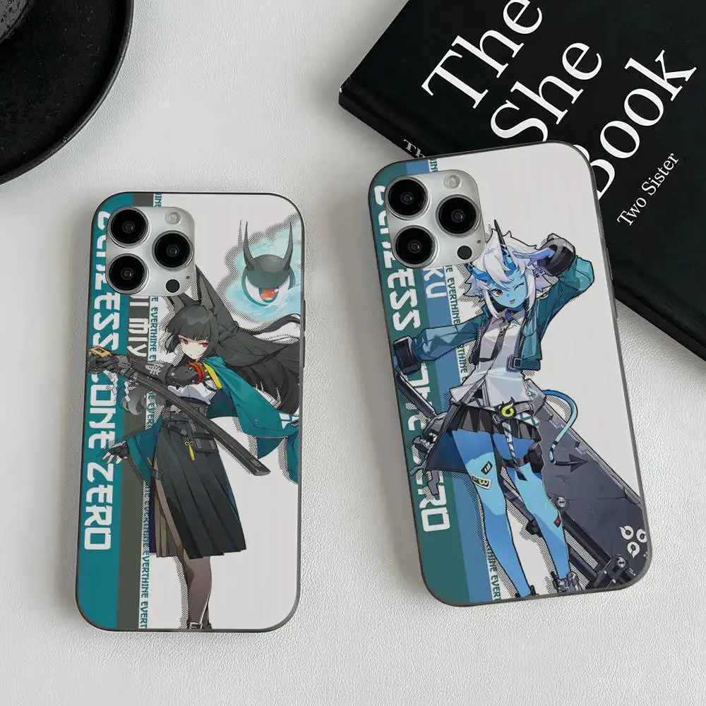 Funda de teléfono Zenless Zone Zero, funda de teléfono con patrón corrugado para iPhone 17 Air 16 15 14 13 Pro Max, funda mate a prueba de golpes - imagen 2