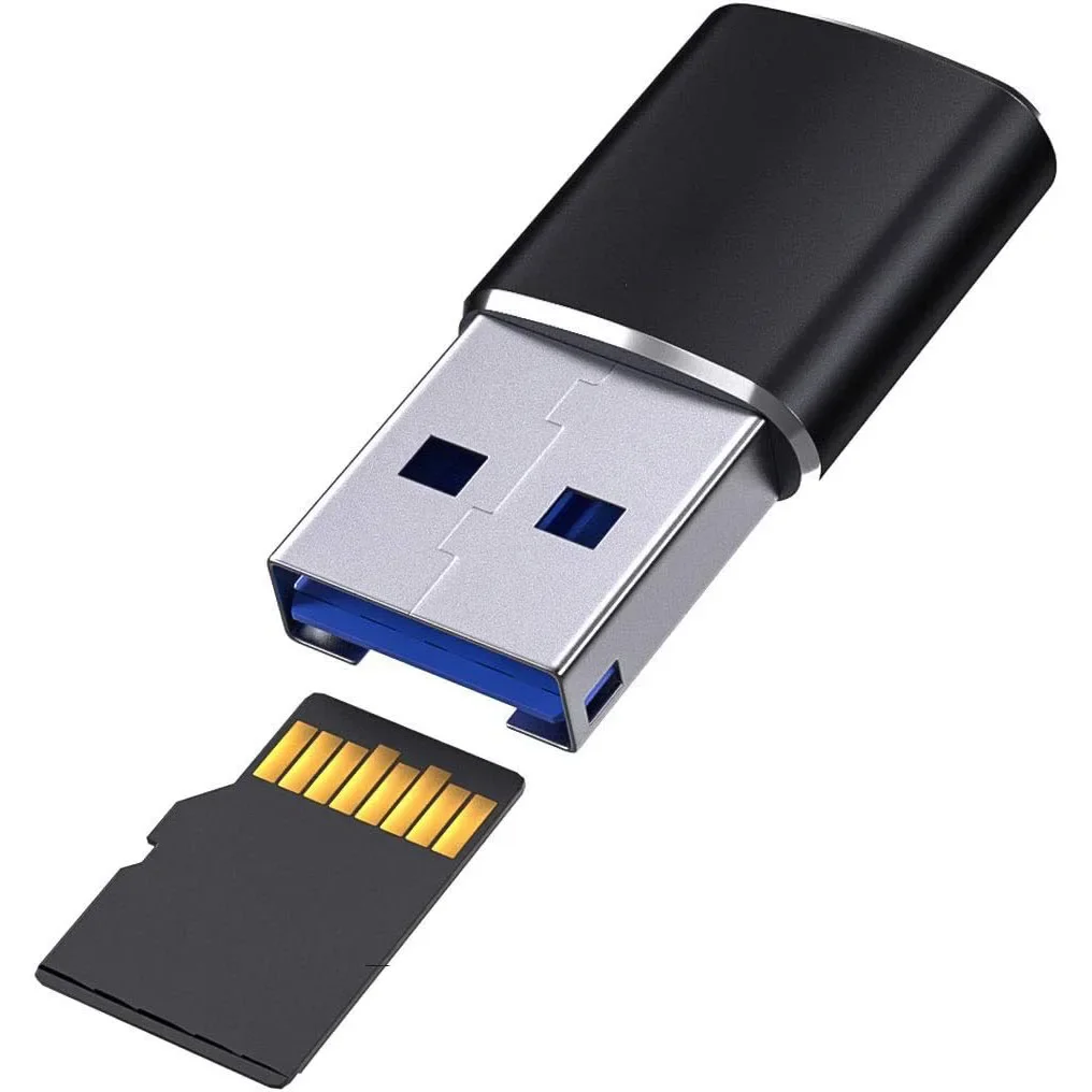 Lector de tarjetas USB3.0 MINI portátil MICRO SDXC USB3.0 lector de tarjetas SD carcasa de aleación de aluminio para tableta PC ordenador portátil de escritorio - imagen 2
