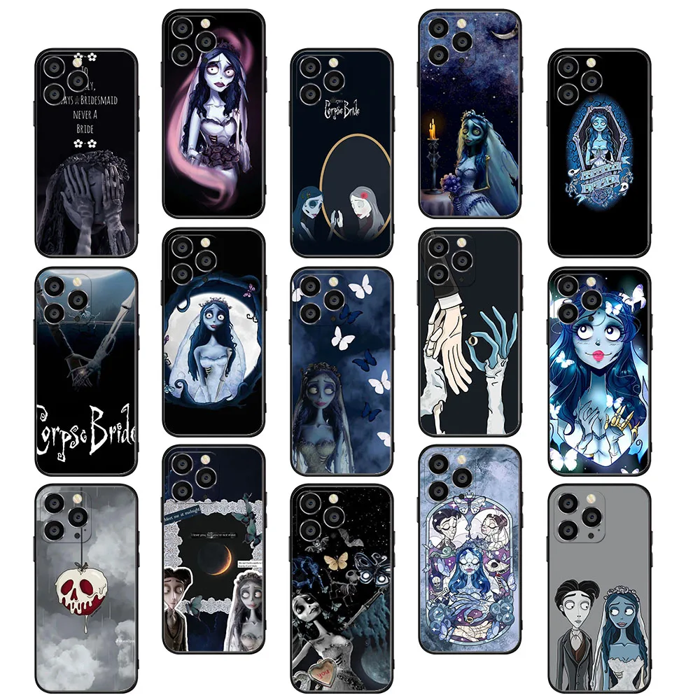 BY-24 Funda blanda Corpse Bride para Samsung S21 S22 S23 S24 FE Ultra A01 A02 M02 M02S Quantum 2 Plus