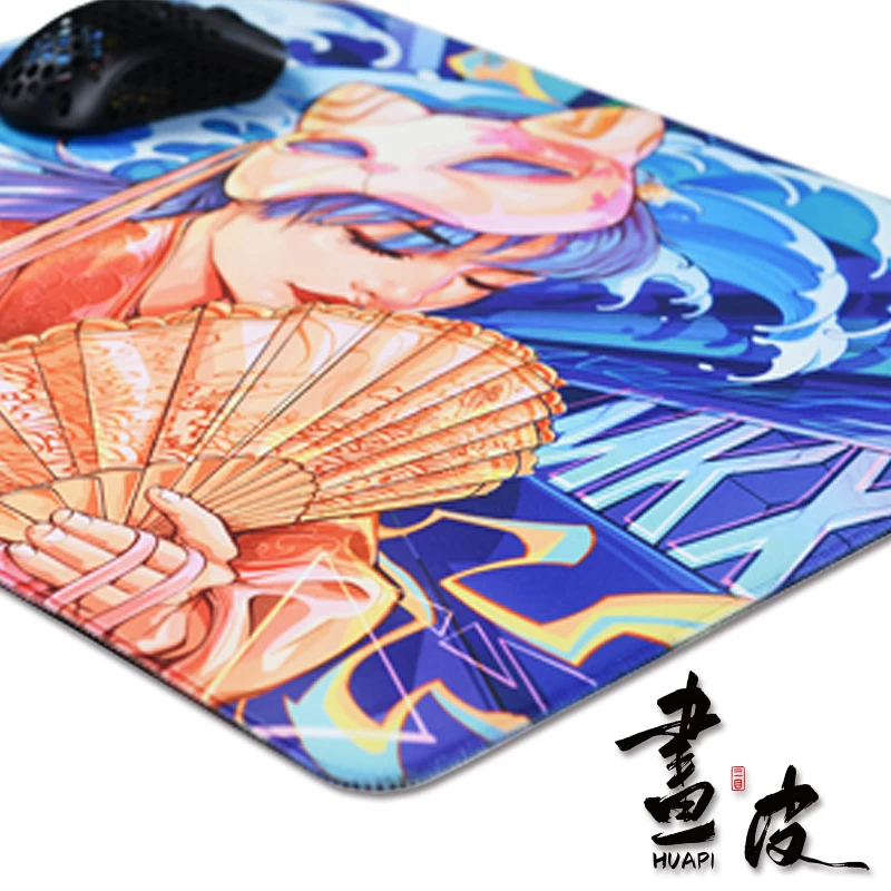 Alfombrilla de ratón para juegos deportivos, modo inusual, HuaPi MKX SE, 4mm, Lockrand, posicionamiento preciso, superficie fina lavable, BaseSCR