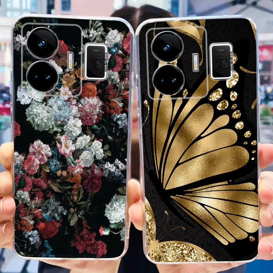 Funda de silicona suave para teléfono, carcasa de TPU con dibujos de dragón para Realme GT3, RMX3709, GT 3, GT3, 240W, 5G - imagen 2