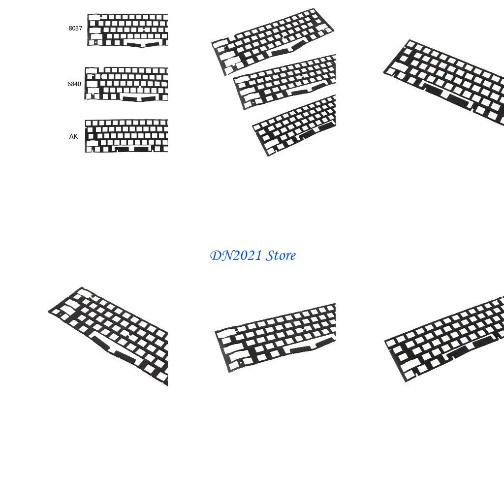 F3KE 2 piezas interruptor amortiguadores sonido Hoja almohadilla suave esponja espuma hoyuelos para 61-sayout