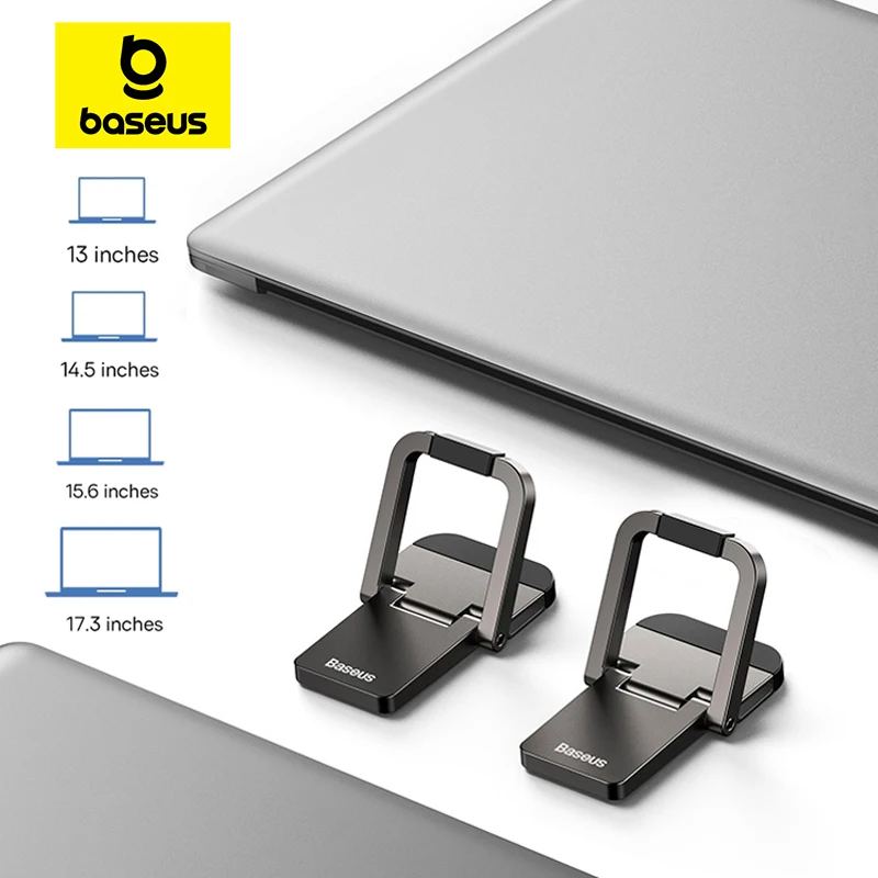 Soporte Baseus para ordenador portátil, soporte para teclado de ordenador, Mini soportes portátiles para Macbook, Xiaomi, Notebook, soporte de aluminio - imagen 2
