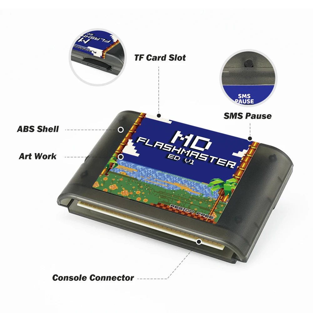 Nuevo cartucho de juego 4000 en 1 para Mega Drive MD Cassette de juego con tarjeta TF de 8GB para consola de juegos Retro SEGA Genesis - imagen 4