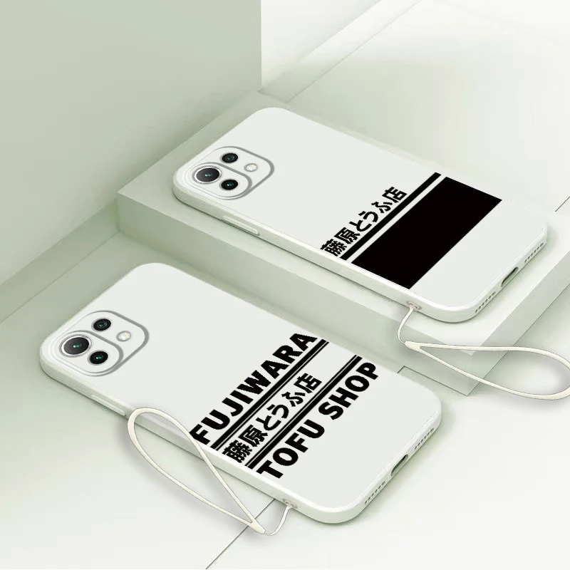 Funda de teléfono de cubierta suave para Xiaomi Poco F4 X3 NFC F5 F3 X4 X3 Pro Anime iniciales D coche - imagen 2