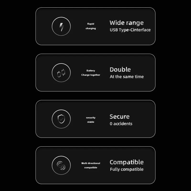 Cargador de batería tipo C RV4 para timbre con vídeo Ring 2, cámara con foco, cámara adhesiva y cámara con vista de puerta - imagen 2