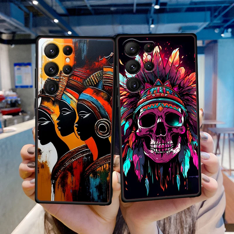 Funda de teléfono negra con calavera terrorífica, Ghost Cool para Samsung Galaxy S24, S23, S22, S21, S20 FE, S10, S10E Plus, Ultra Pro Lite, 5G - imagen 3