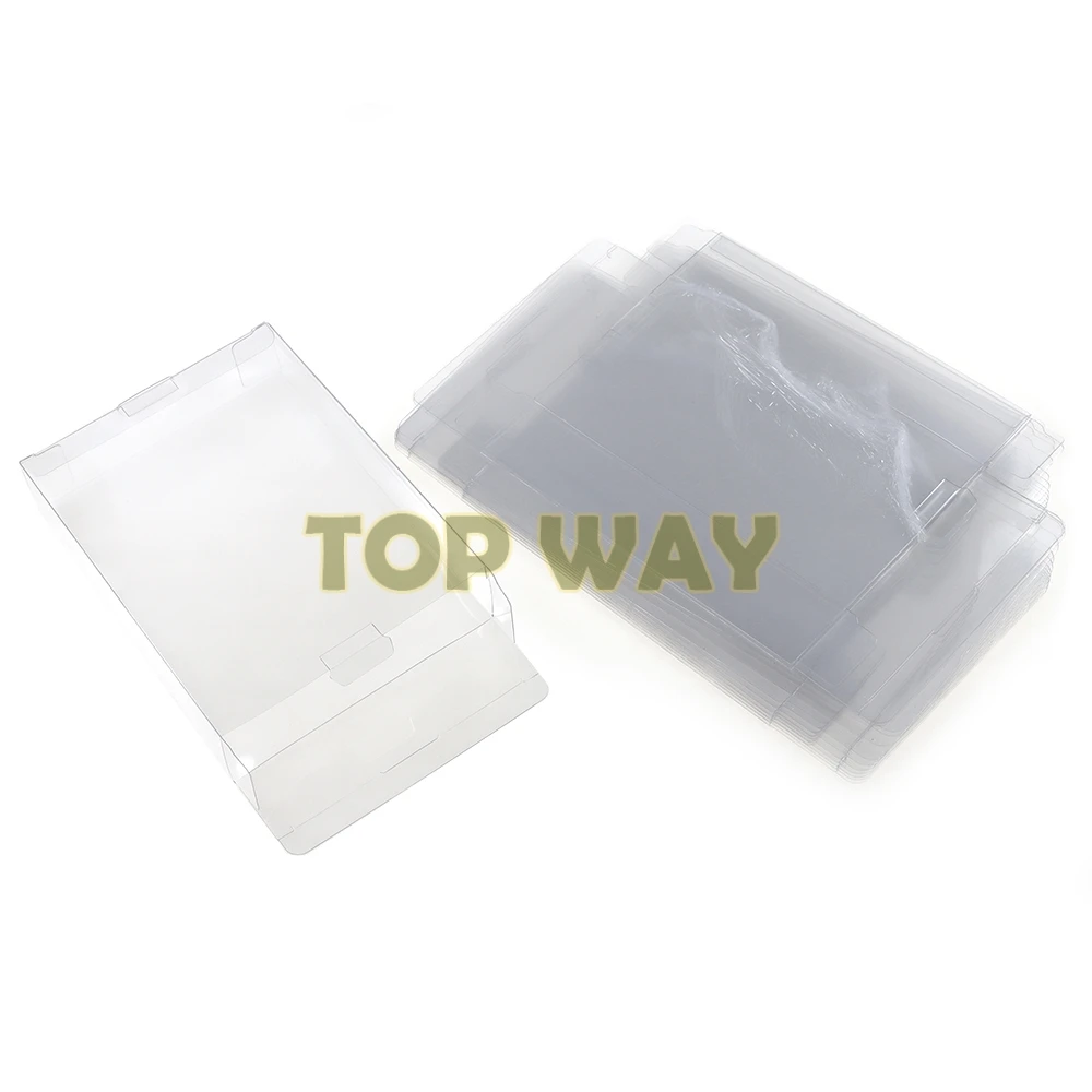 30 Uds transparente para Gameboy Advanve Color cartucho de juego caja protectora CIB juegos plástico PET para SNES N64 - imagen 2