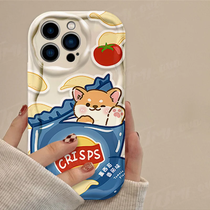 Funda de silicona a prueba de golpes para iPhone, carcasa con diseño 3D de perro Shiba Inu, para modelos 15, 14, 13, 12, 11 Pro Max, X, XR, XS, 8, 7, 6, 6S Plus, SE 2020 - imagen 4