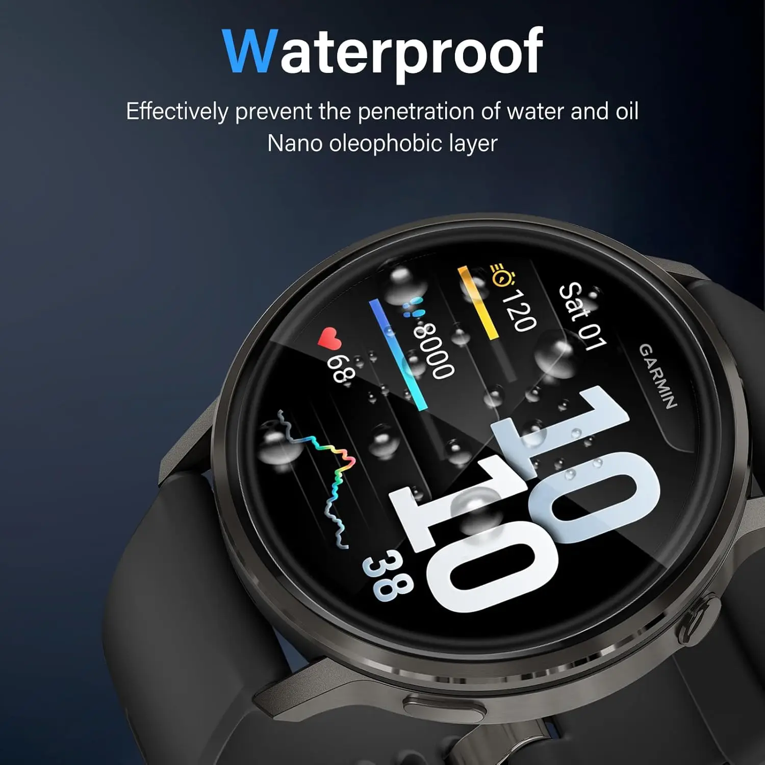 Protector de pantalla para Garmin Venu 4, 45mm, 41mm, película curvada antiarañazos, protección de cobertura completa para accesorios de película Garmin Venu4 - imagen 5