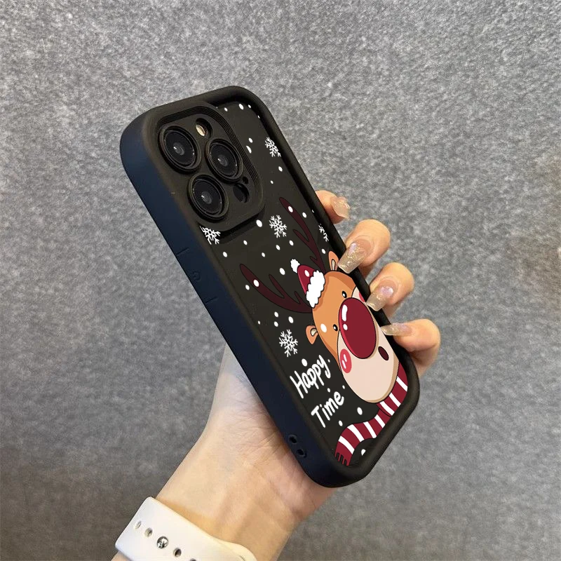 Funda de teléfono con estampado de ciervos navideños para Xiaomi Redmi 14C 13C 12C 4G Redmi Note 13 12 11 ProPlus 5G 12S 11S 10S 10 funda a prueba de golpes - imagen 5