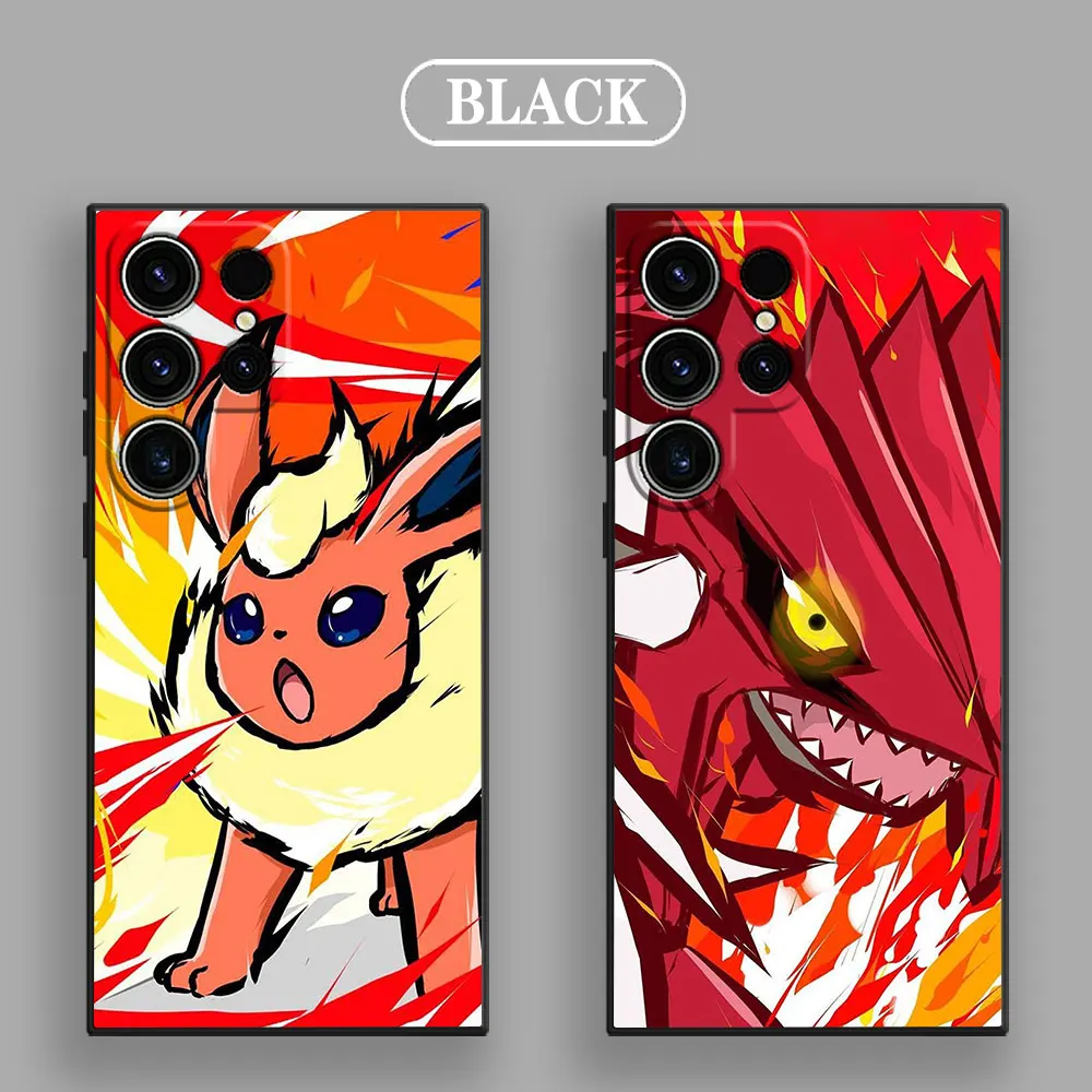 Pokemons Anime Jolteon Leafeon Flareon funda suave S25 para Samsung Galaxy S24 S23 S20 S21 FE S22 S25 Ultra 5G S10 Plus funda de teléfono - imagen 3