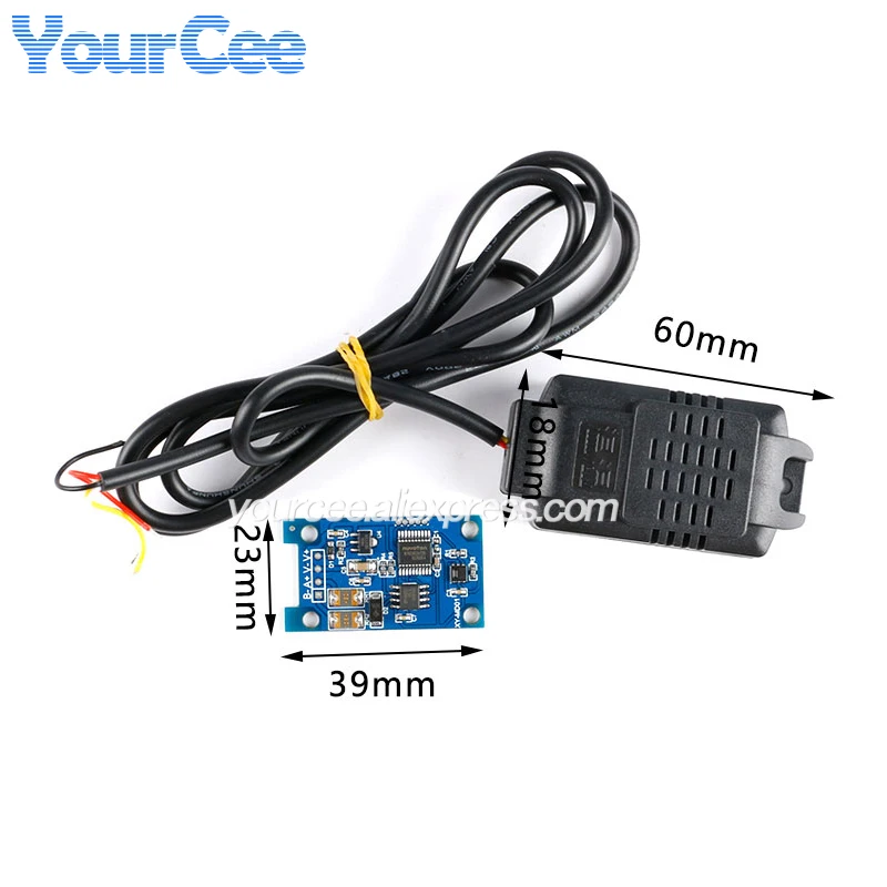 Módulo Sensor transmisor de temperatura y humedad SHT20 RS485, monitoreo de protocolo Modbus Rtu Industrial Digital de alta precisión - imagen 4