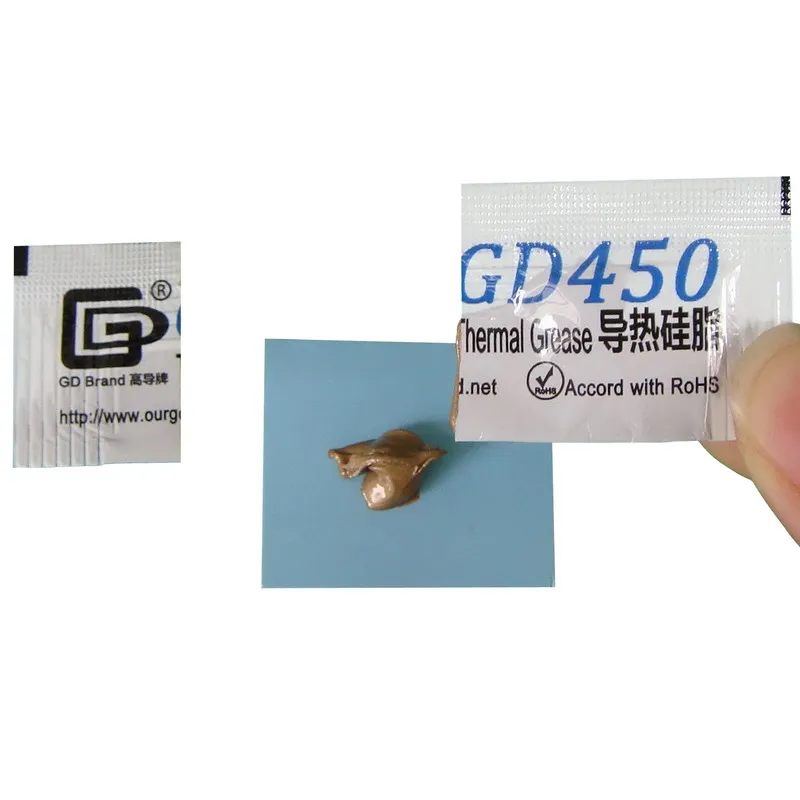 100 piezas 0,5g Mini bolsa embalaje GD marca serie GD900 pasta de grasa térmica CPU disipador de calor compuesto MB05 - imagen 3