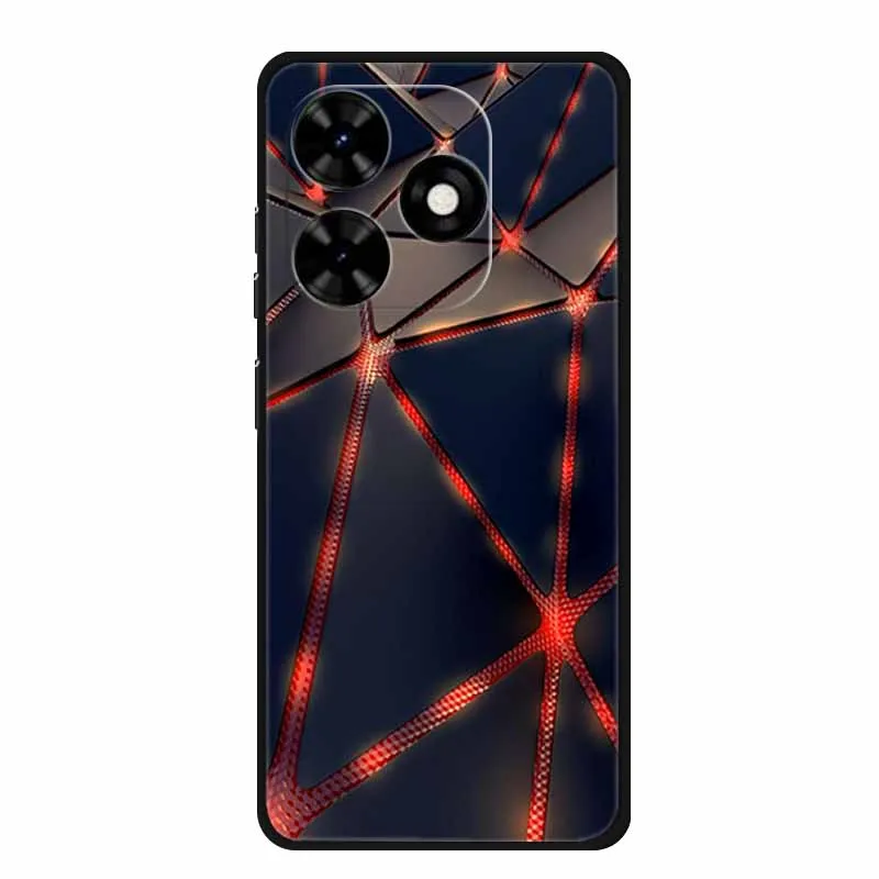 Funda Para Tecno Spark Go 2024 animales pintado TPU silicona suave cubierta de teléfono para Spark Go2024 BG6 Protector Lobo a prueba de golpes Para - imagen 3