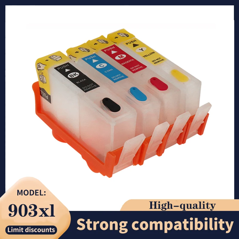 903XL para HP 903XL 903 xl hp903xl cartucho de tinta recargable para impresora HP 903 Officejet Pro 6950 6960 6970 6975 - imagen 2