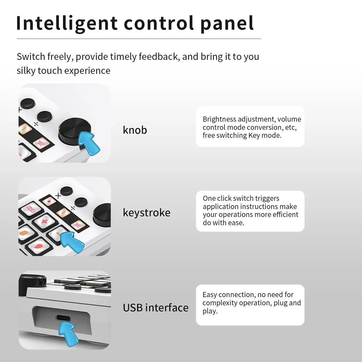 Ajazz N1 Mini consola de visualización multifuncional Panel de teclado programable Assistente transmisión en vivo teclado con botones regalos - imagen 2