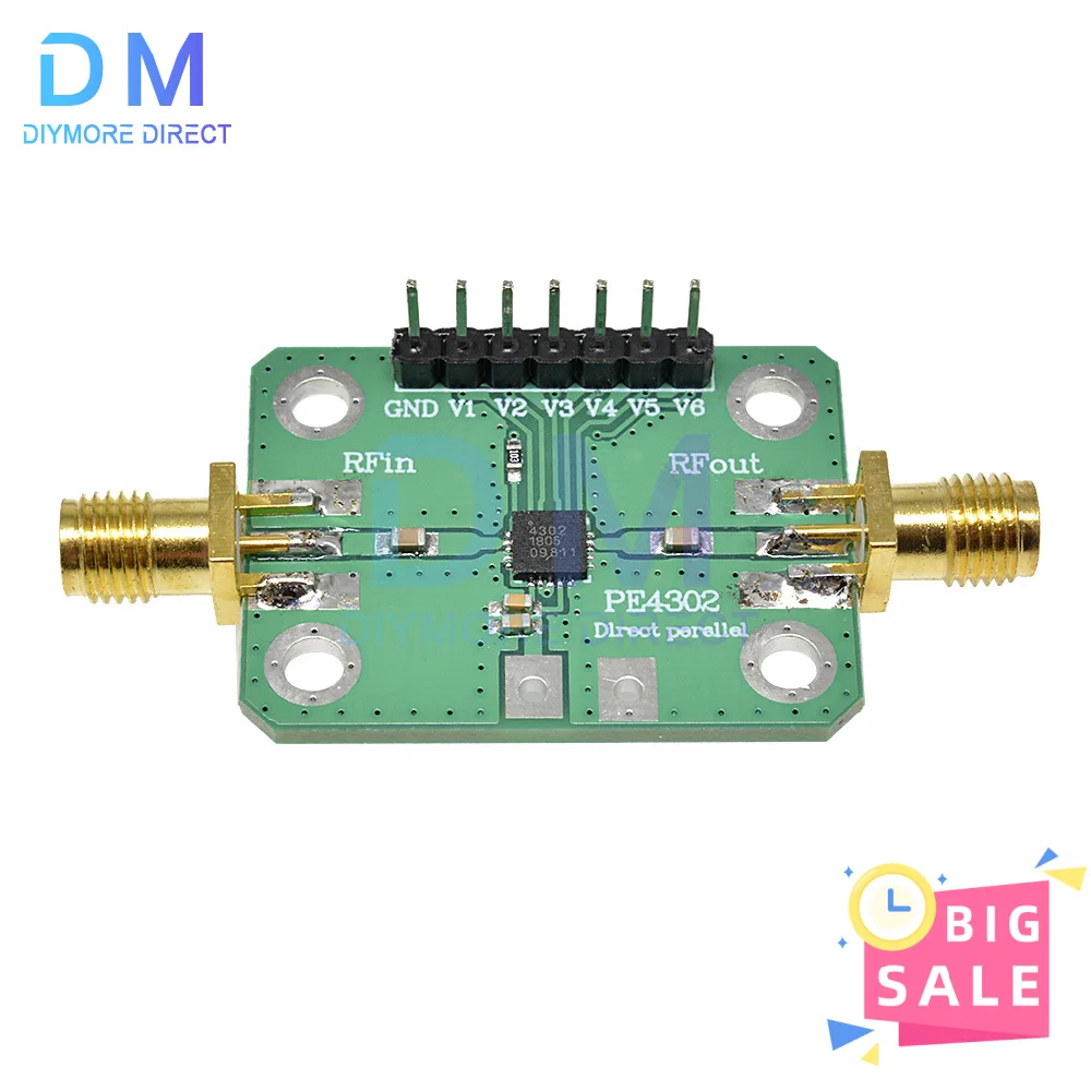 Atenuador RF de 1MHz ~ 4GHz, módulo atenuador de Control numérico, 0,5db, SMA hembra, modo paralelo inmediato, atenuador NC de 50 Ohm