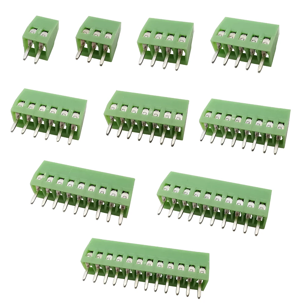5/10 Uds KF128 PCB bloque de terminales de tornillo conector paso 2,54mm Mini terminales KF128-2.54 2 3 4 5 6 7 8 9 10 12 16Pin - imagen 3