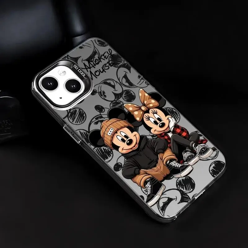 Preciosa funda de teléfono Disney Mickey Minnie para OPPO Reno 6 6Pro 7 7Pro 7Z 8T 10 11 11F 12 12F Pro Plus 5G, funda trasera a prueba de golpes - imagen 4