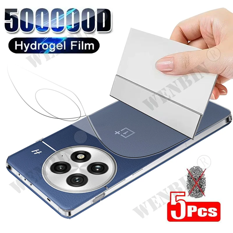Película de hidrogel de 5 uds para OnePlus 13 13 R Protector de pantalla para OnePlus 12 12R película trasera - imagen 2