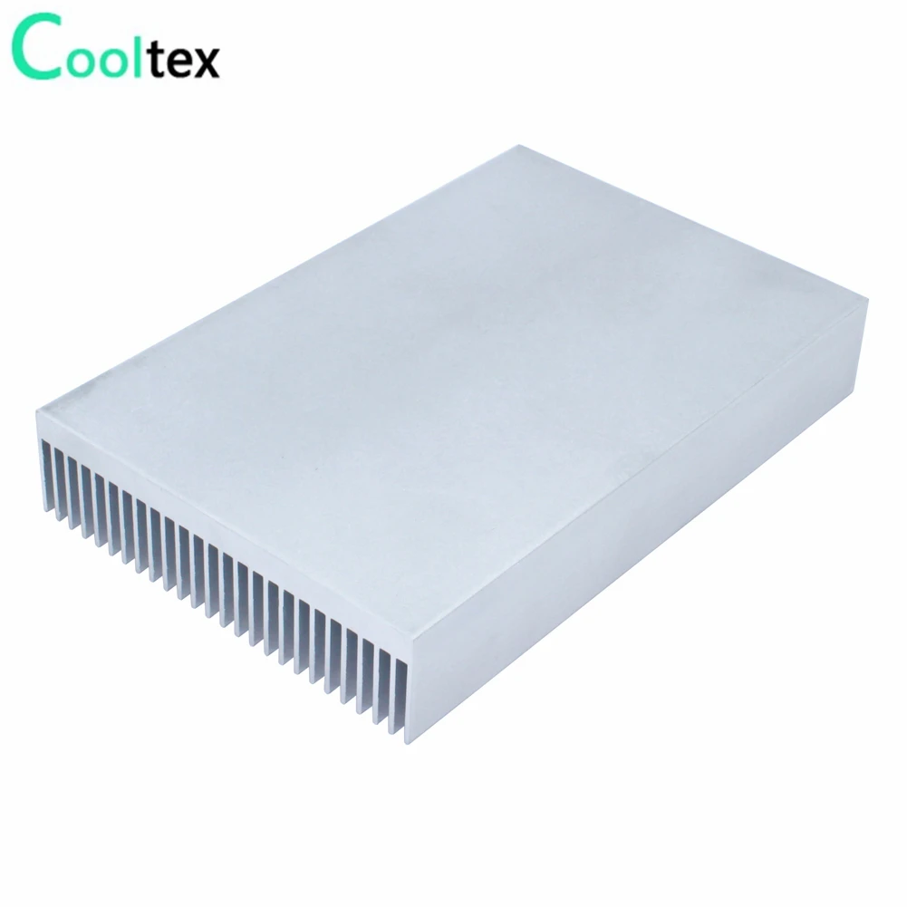 Disipador de calor de aluminio, refrigeración para Chip LED, amplificador de potencia electrónico, disipación de calor, 200x130x33,3mm - imagen 5