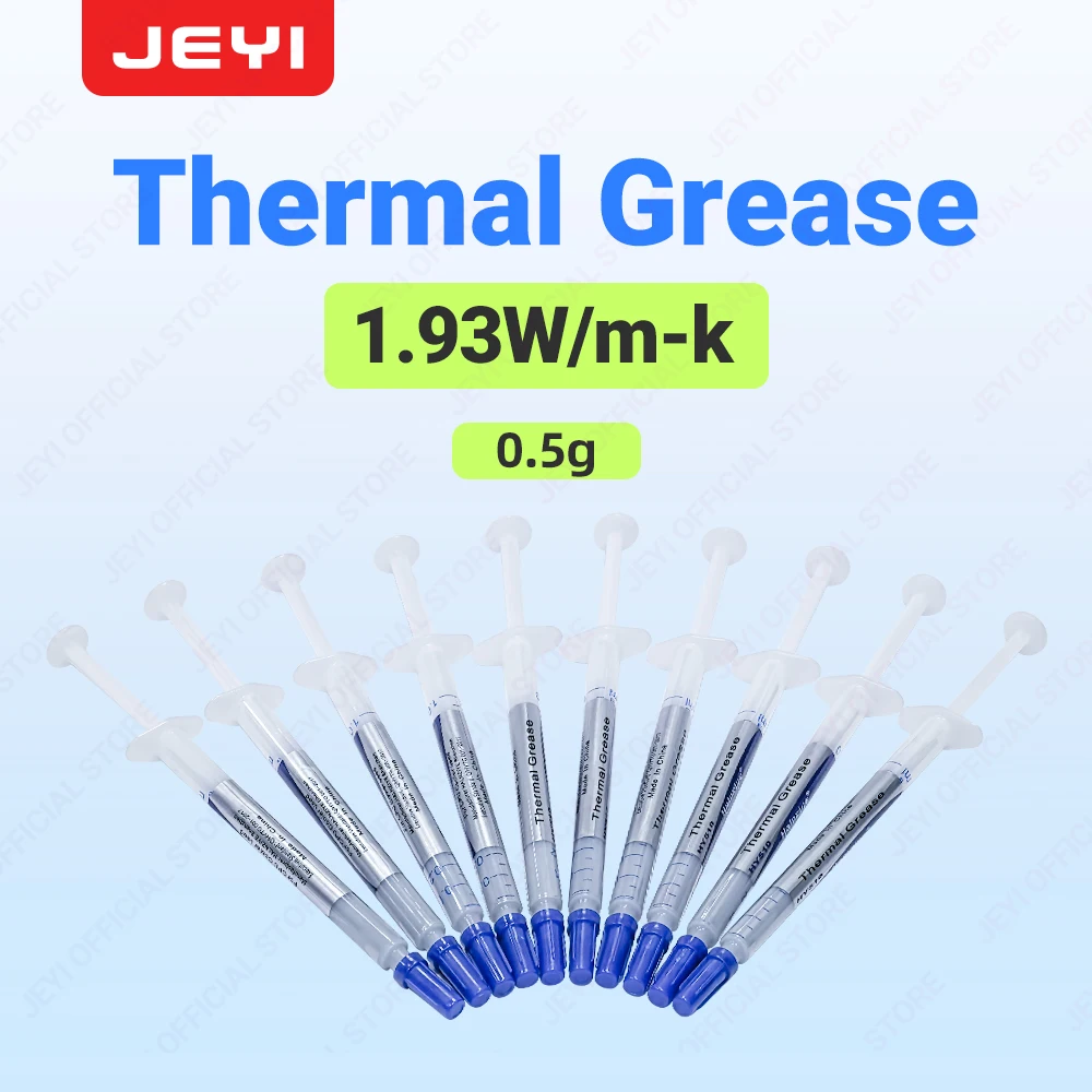 JEYI 0,5 g de grasa térmica 1,93 W/M·K pasta térmica para SSD/GPU/PS5, compuesto de disipador de calor no conductor, -30 ℃ ~230 ℃