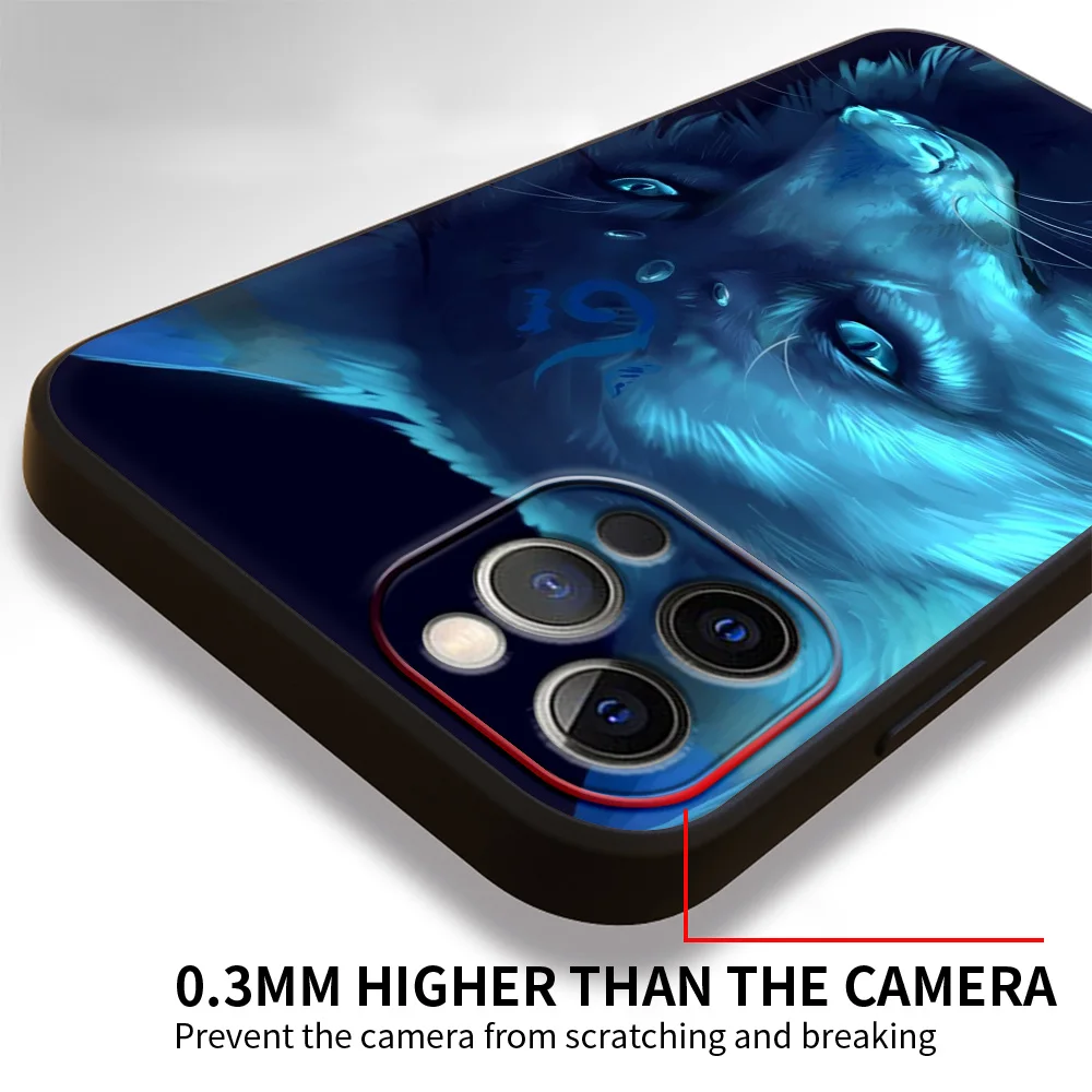 Funda de teléfono con bonito zorro y animal de dibujos animados para iPhone 13, 15, 14, 12, 11 Pro MAX XR X SE XS 7, 8 Plus, funda suave de lujo para iPhone13 15 14 - imagen 3