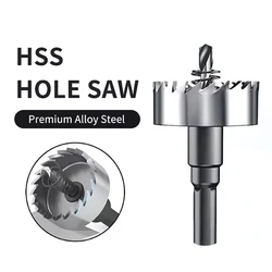 Juego de sierra perforadora con punta de carburo HSS, herramientas de carpintería de aleación de Metal de acero inoxidable, 16/18, 5/20/25/30mm, 5 uds.