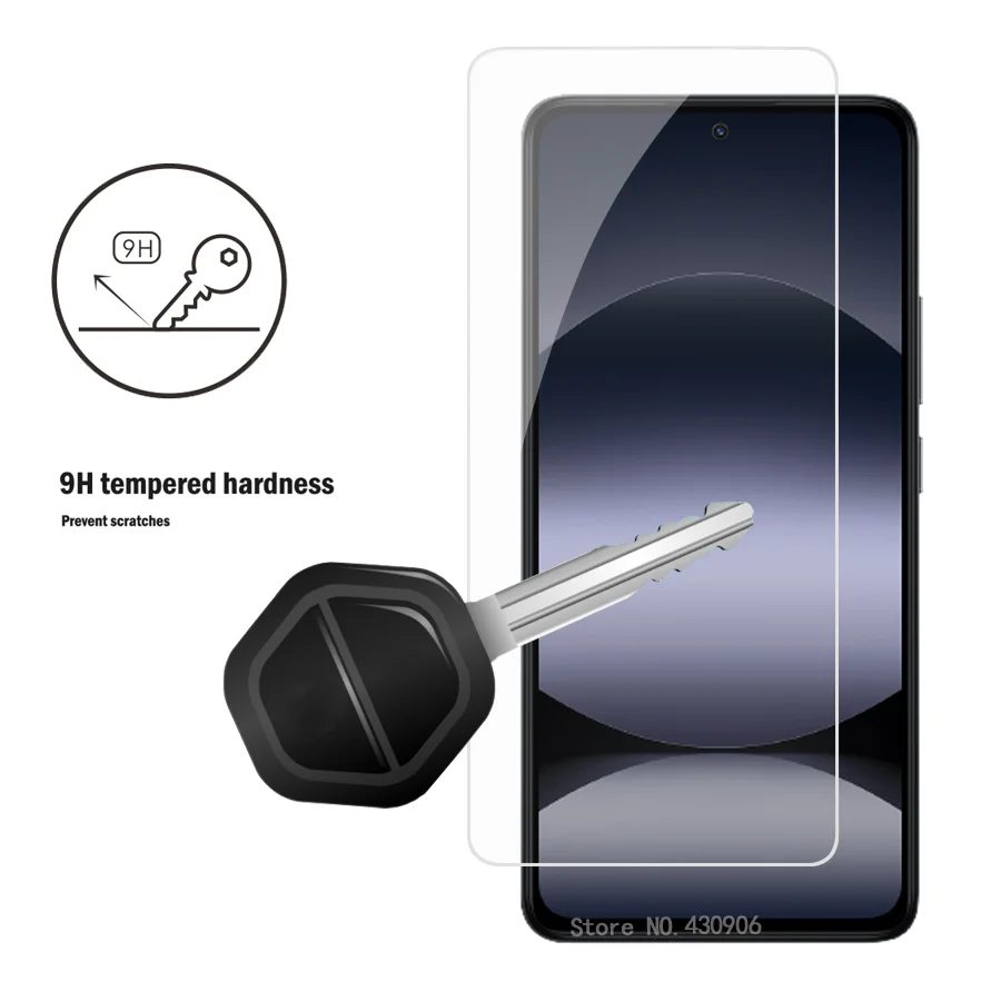 3 unid/lote para Redmi Note 14 4G cubierta protectora de pantalla película de vidrio templado transparente de alta calidad borde 2.5D 9H duro - imagen 5