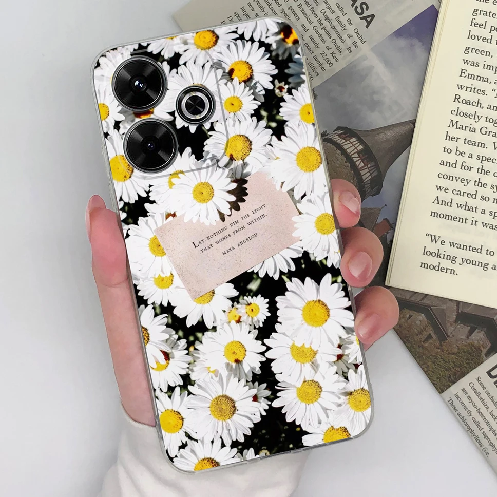 Para Redmi 13 13C 13X 4G 5G funda de teléfono patrones de moda suave delgada TPU funda transparente de silicona para Redmi 13 C cubierta ligera - imagen 5