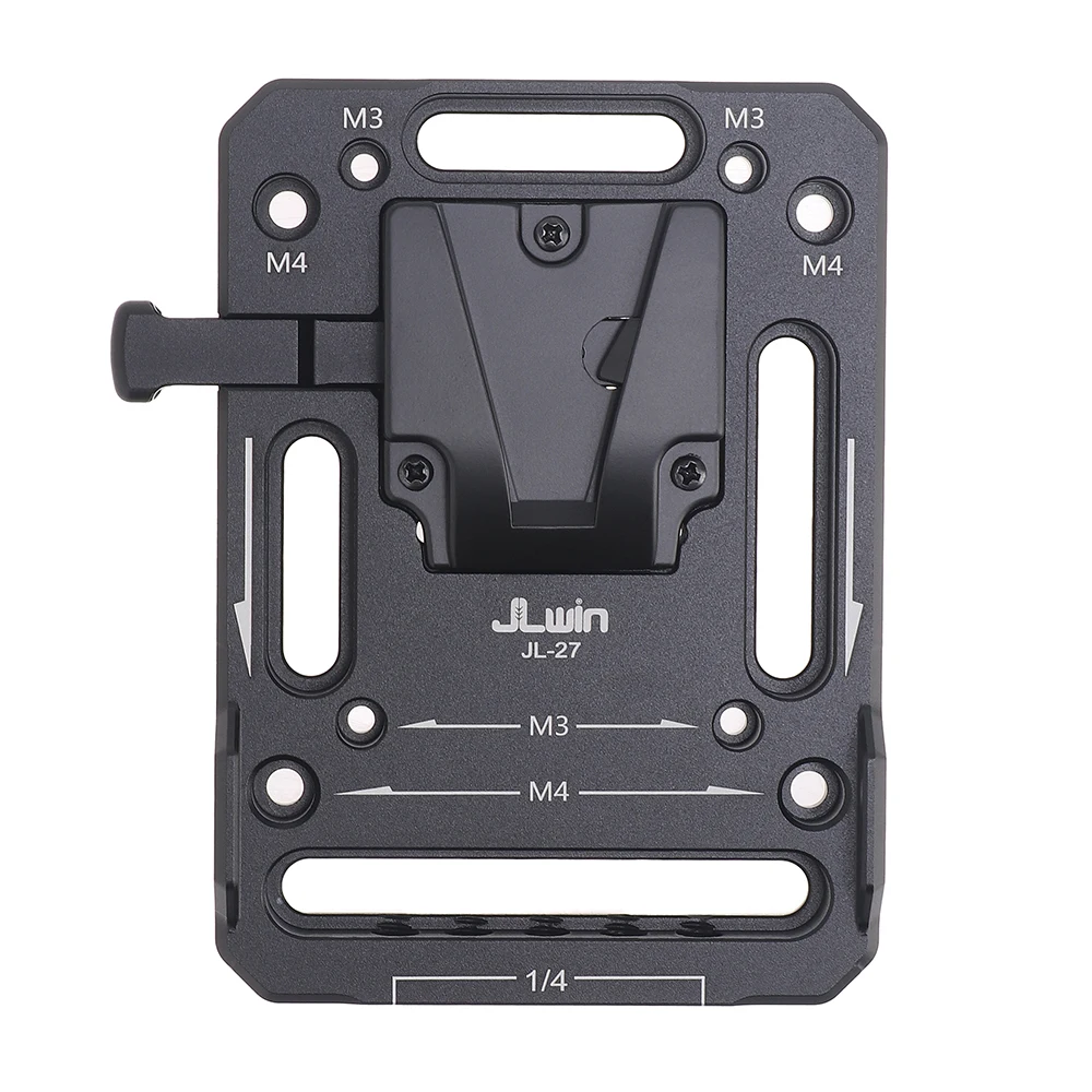 Placa de batería de montaje en V, placa de batería de montaje en V para fuente de alimentación, divisor de fuente de alimentación, cámaras DSLR, videocámaras - imagen 3