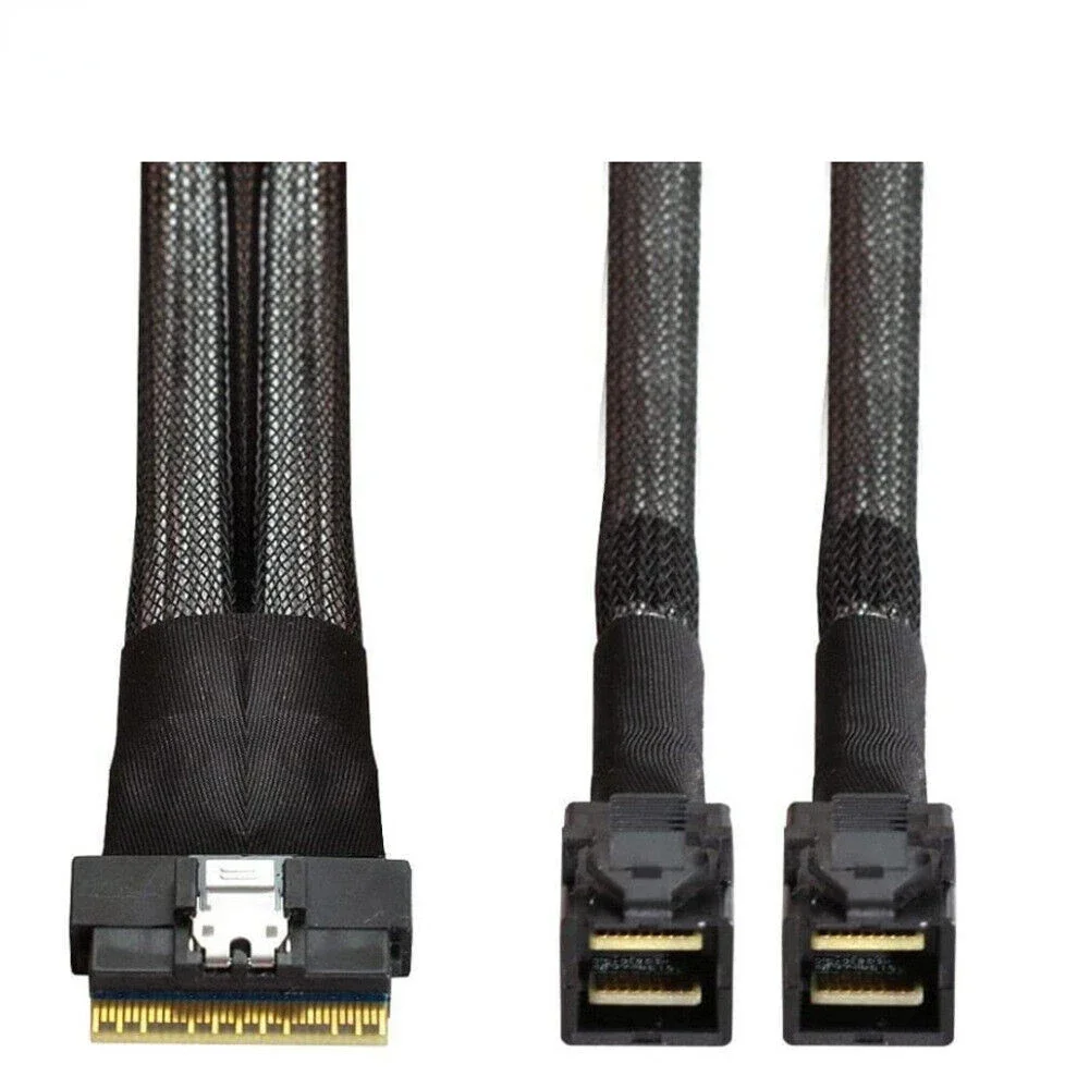 SFF8654 a SATA MINI SlimSAS SFF-8654 8i 4,0 a 4 puertos SAS SFF-8643 Cable de conexión de servidor - imagen 5
