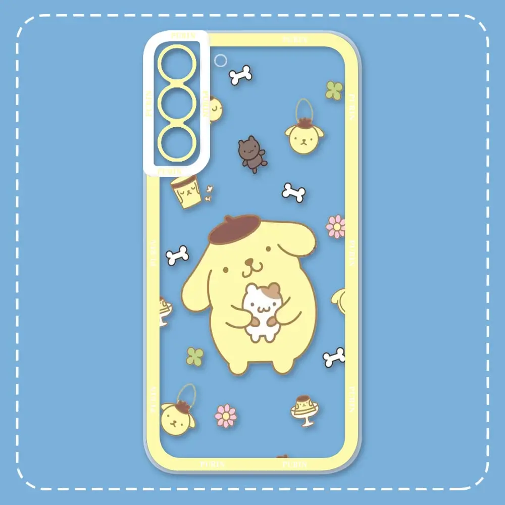Funda de teléfono de Anime con pompón de bebé para Samsung Galaxy S24, S23, S22, S21, S20 FE Ultra, S11, S10, Note 20, 10 Ultra Plus Pro Lite - imagen 4