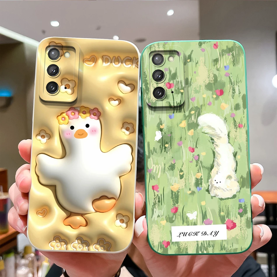 Para Samsung Galaxy Note 20 Ultra funda bonita de Anime suave cubierta trasera de silicona líquida para Samsung Note20 Ultra 20Ultra carcasa de teléfono - imagen 4