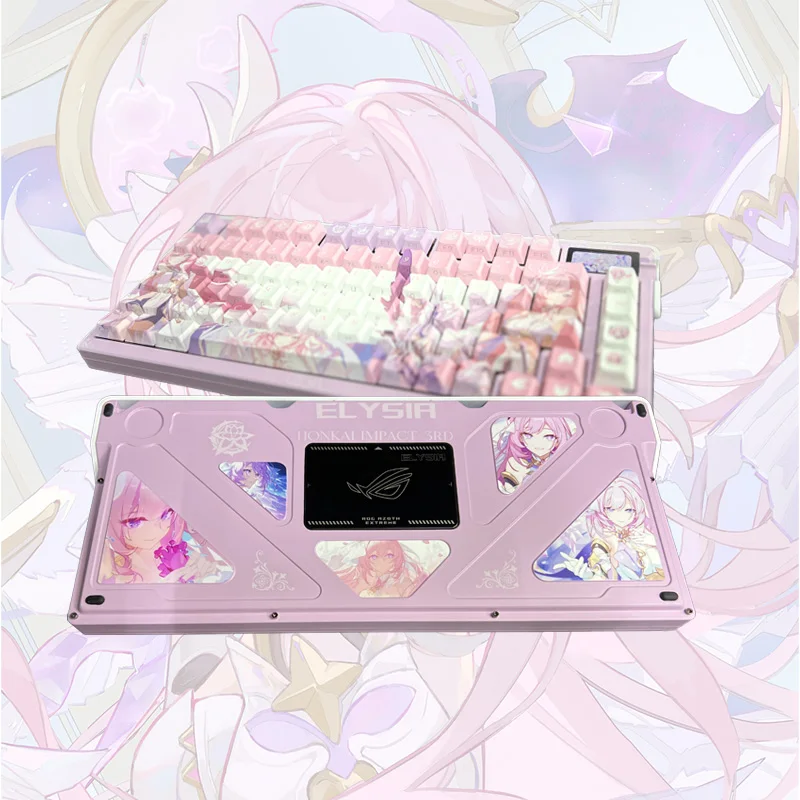 ROG Extreme 75% Teclado mecánico personalizado Anime Bluetooth con cable triple modo inalámbrico RGB Teclado mecánico para juegos Oficina - imagen 4