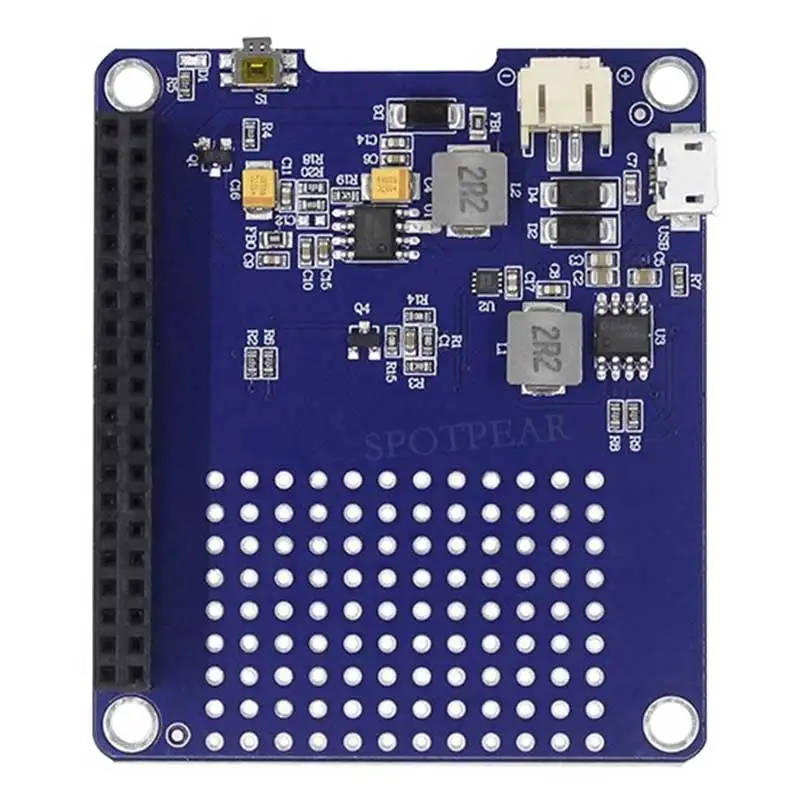 Raspberry Pi 4 / PI5 UPS Fuente de alimentación ininterrumpida HAT Módulo de batería de litio RPi-UPS-H - imagen 4