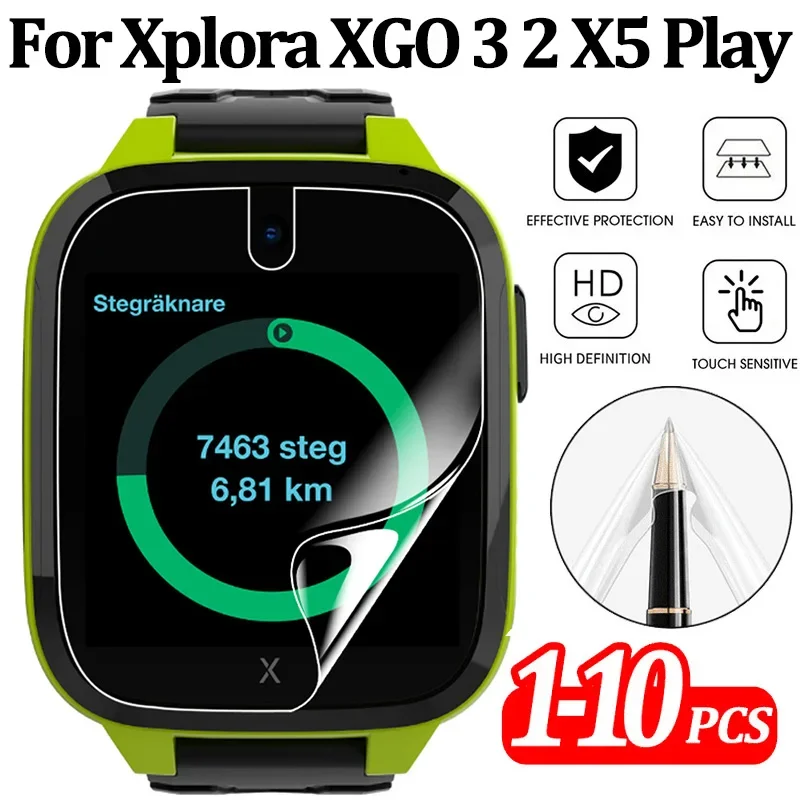 Para Xplora XGO 3 2 película protectora de pantalla transparente resistente a los arañazos película de hidrogel suave para Xplora XMOVE/X5 accesorios de juego