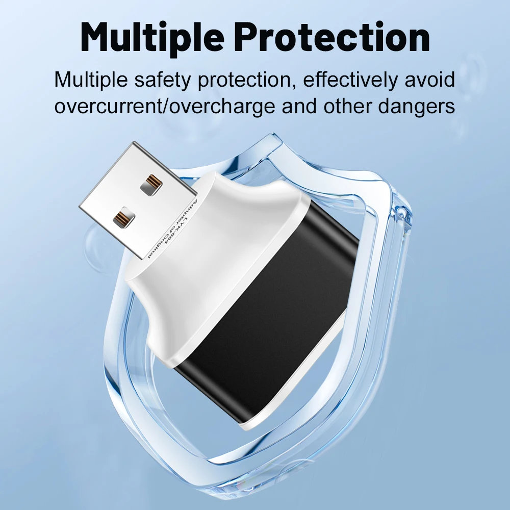 3 puertos nuevo 2,0 2USB + cargador tipo c expansor USB divisor adaptador de concentrador USB conector multiusos para iPhone 14 Pro Samsung - imagen 4