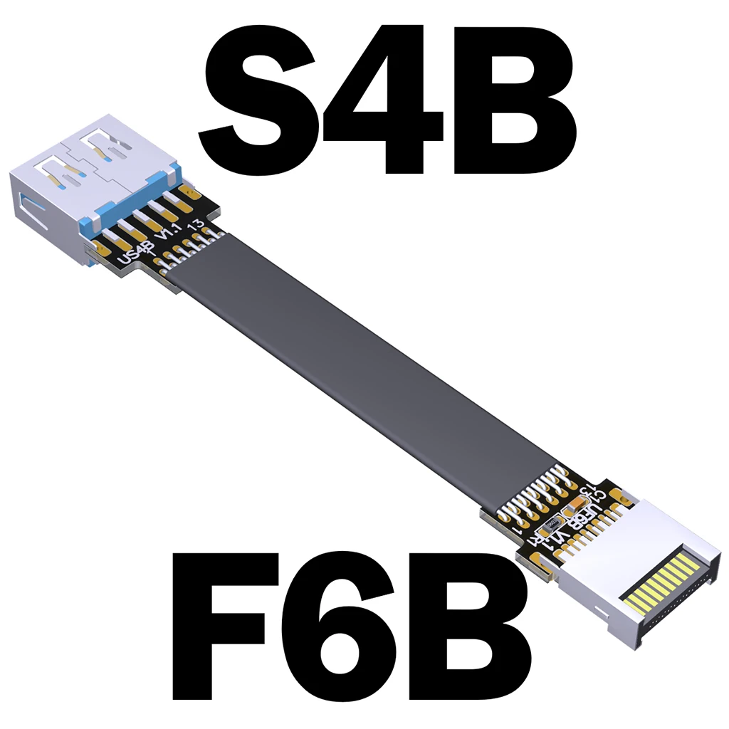 Cable de extensión USB3.1 Gen2 tipo E macho a USB-A hembra con orificio de fijación de tornillo para chasis de PC Cable adaptador de dispositivo USB incorporado - imagen 2