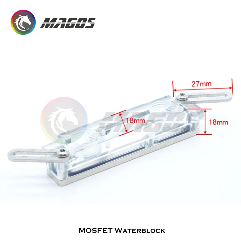 Enfriador MOSFET multiusos, 6CM, 8CM, 10CM, VGA, MOS, bloque de agua, disipador de calor para placa base, fuente de alimentación, tarjeta gráfica, refrigeración GPU - imagen 3