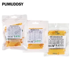 Surtido de Inductores de Anillo de Color 0410 1/2W 0307 1/4W 1UH 10UH 100UH, Juego de Inductores Surtidos